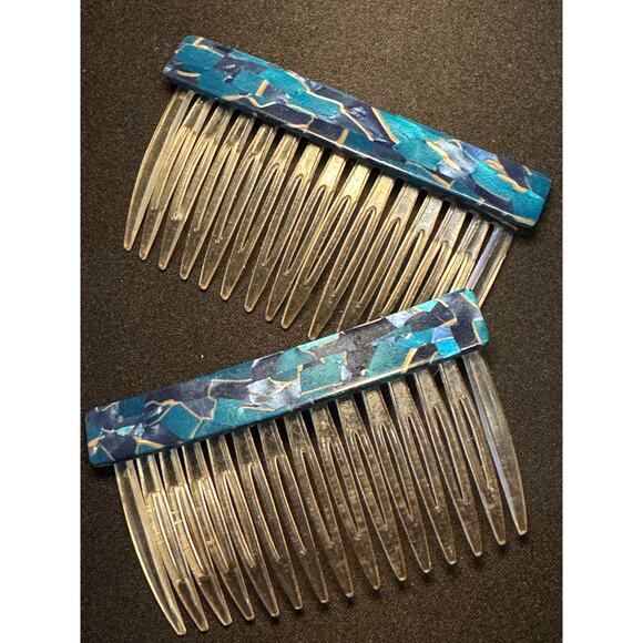 Other Accessories - Vintage Set of Hair Combs Signed France